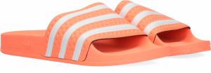 Adidas Adilette Comfort Slides Dames Slippers en Sandalen Orange Synthetisch 2 3 Foot Locker
