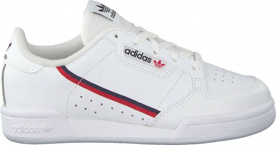 Adidas Originals Continental 80 J Sneaker Basketball Schoenen ftwr white scarlet collegiate navy maat: 36 2 3 beschikbare maaten:36 2 3