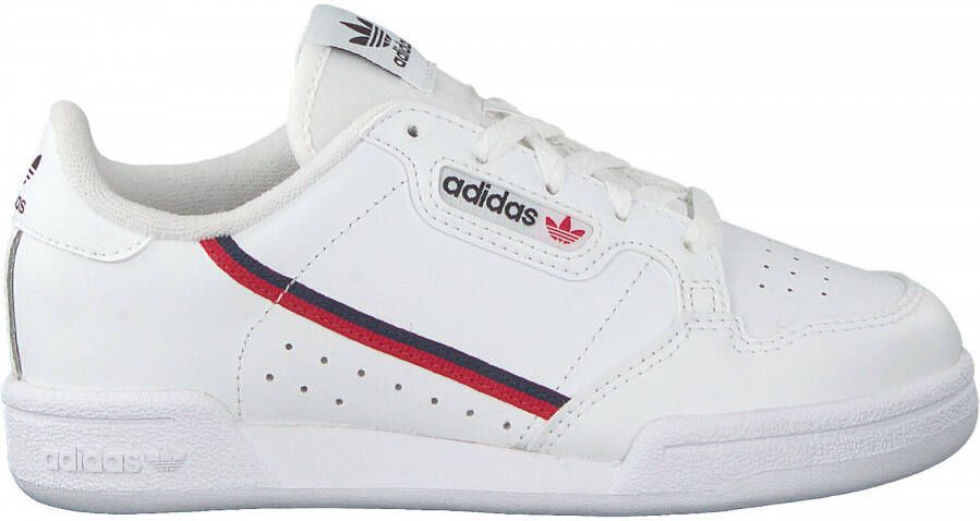 Adidas Originals Continental 80 J Sneaker Basketball Schoenen ftwr white scarlet collegiate navy maat: 36 2 3 beschikbare maaten:36 2 3
