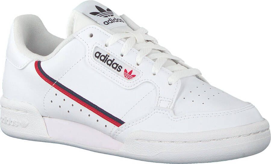 Adidas Originals Continental 80 J Sneaker Basketball Schoenen ftwr white scarlet collegiate navy maat: 38 2 3 beschikbare maaten:38 2 3