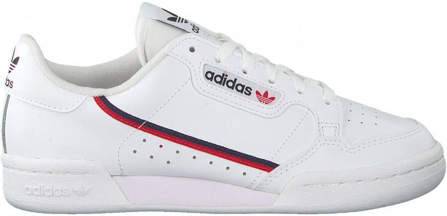 Adidas Originals Continental 80 J Sneaker Basketball Schoenen ftwr white scarlet collegiate navy maat: 36 2 3 beschikbare maaten:36 2 3