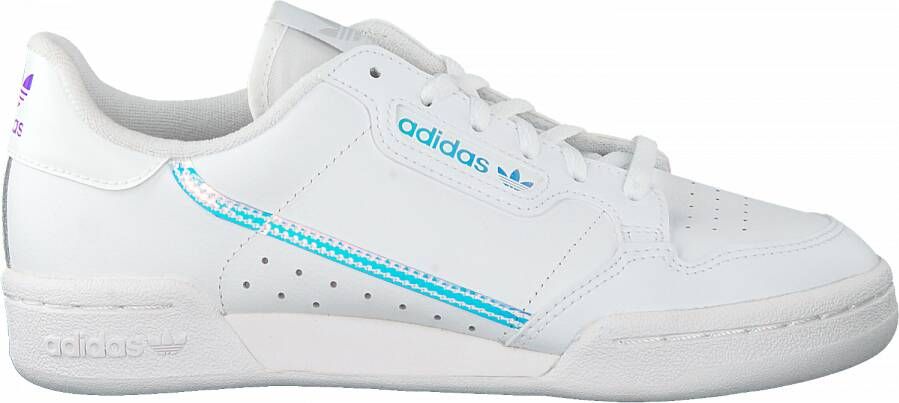 Adidas Originals Continental 80 J Sneaker Basketball Schoenen ftwr white scarlet collegiate navy maat: 36 2 3 beschikbare maaten:36 2 3