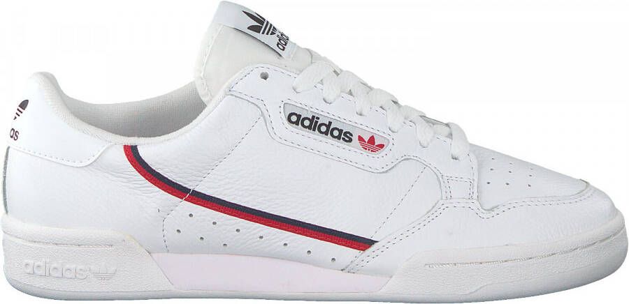 Adidas Originals Continental 80 J Sneaker Basketball Schoenen ftwr white scarlet collegiate navy maat: 38 2 3 beschikbare maaten:38 2 3