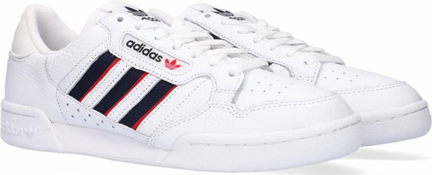 Adidas Originals Continental 80 Stripes Schoenen Cloud White Collegiate Navy Vivid Red Dames
