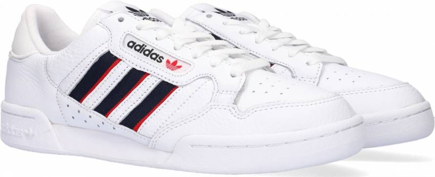 adidas red and white continental 80