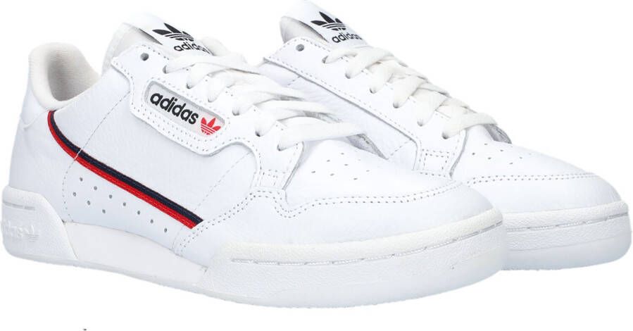 Adidas Originals Continental 80 J Sneaker Basketball Schoenen ftwr white scarlet collegiate navy maat: 38 2 3 beschikbare maaten:38 2 3