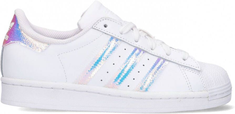 Adidas Witte Superstar J Sneakers met Holografische Accenten Wit - Foto 1