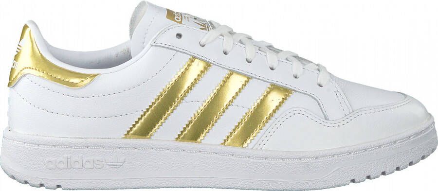 Adidas Originals Team Court sneakers wit goud