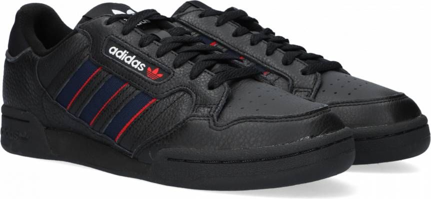 Adidas Zwarte Continental 80 Stripes Lage Sneakers
