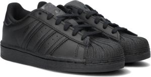 Adidas Superstar J FU7713 Kinderen Zwart Sneakers maat: 35 5 EU