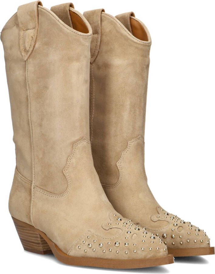 ALPE Cowboylaarzen Dames 5002 Maat: 38 Materiaal: Suède Kleur: Beige