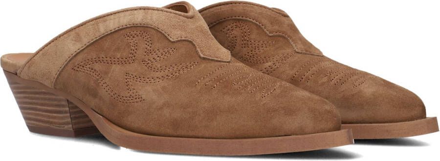 ALPE Muiltjes Dames 5011 Maat: 37 Materiaal: Suède Kleur: Cognac