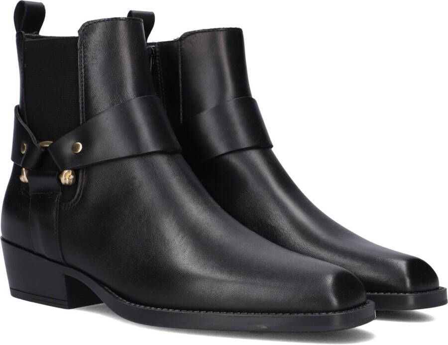 ALPE Enkellaarsjes Dames 52941705 Maat: 37 Materiaal: Leer Kleur: Zwart