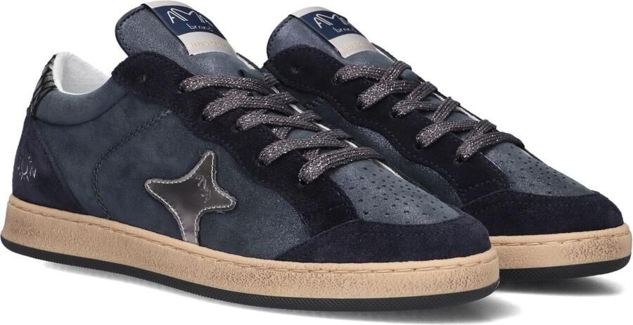 AMA BRAND DELUXE Lage Sneakers Dames Sun Leer Blauw
