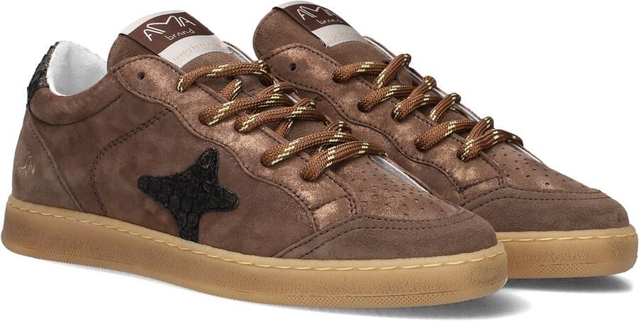 AMA BRAND DELUXE Lage Sneakers Dames Sun Suède Bruin