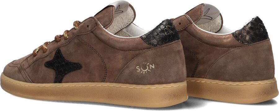 AMA BRAND DELUXE Lage Sneakers Dames Sun Suède Bruin - Foto 4