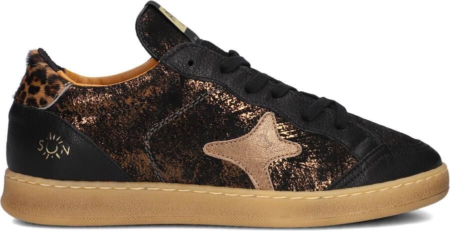 AMA BRAND DELUXE Lage Sneakers Dames Sun Leer Zwart - Foto 3