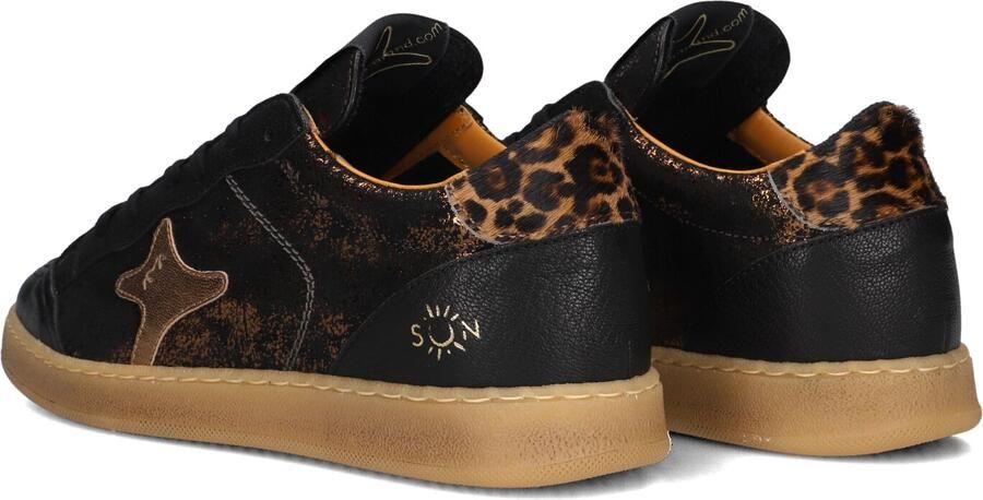 AMA BRAND DELUXE Lage Sneakers Dames Sun Leer Zwart - Foto 4