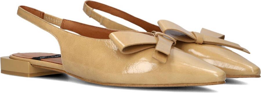 ÁNGEL ALARCÓN Slingbacks Dames 25010 Maat: 36 Materiaal: Lak Kleur: Camel