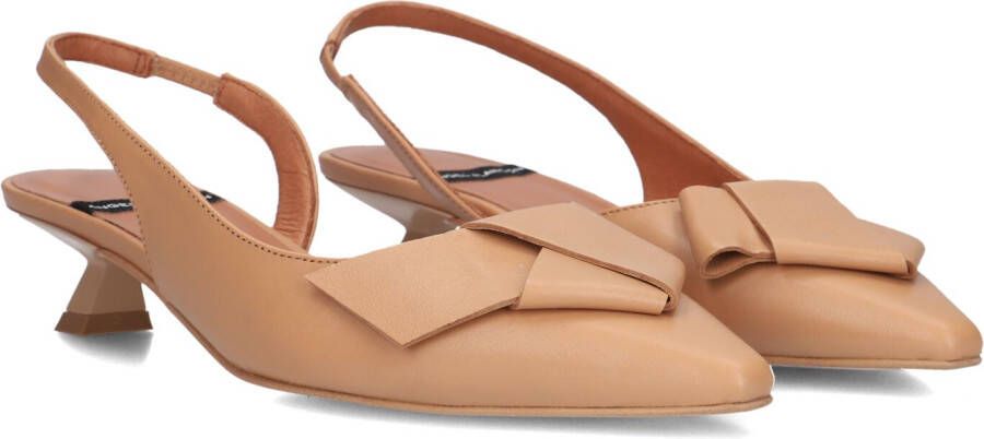 ÁNGEL ALARCÓN Slingbacks Dames 25055 Maat: 39 Materiaal: Leer Kleur: Camel