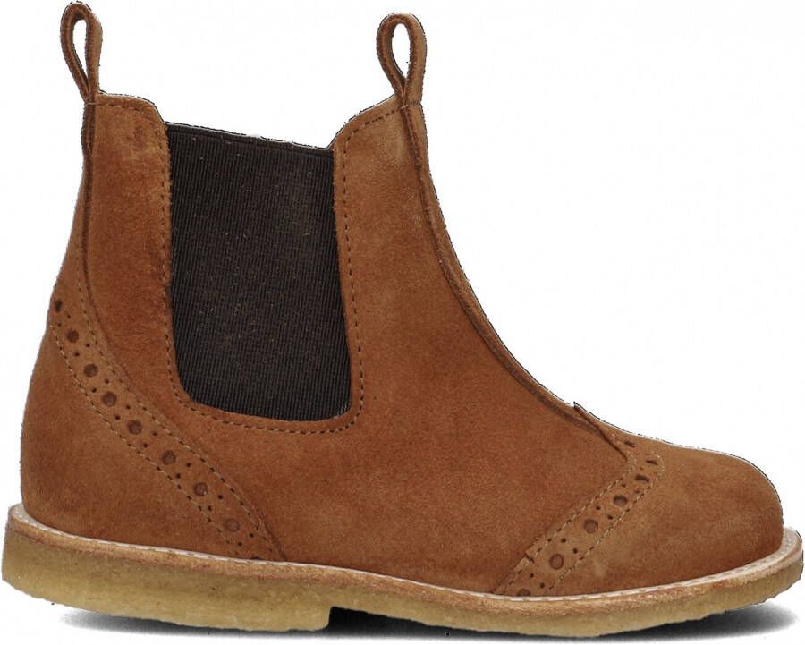 Angulus Bruin Tinten 6024 Chelsea boots Enkellaarsjes Meisjes Cognac - Foto 2
