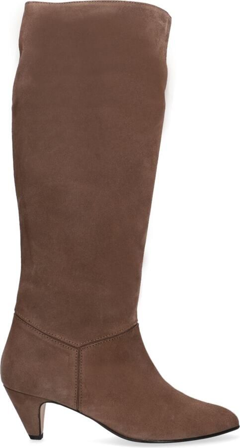ANONYMOUS COPENHAGEN Hoge Laarzen Dames Jasmina 50 Stiletto Maat: 39 Materiaal: Suède Kleur: Taupe - Foto 2