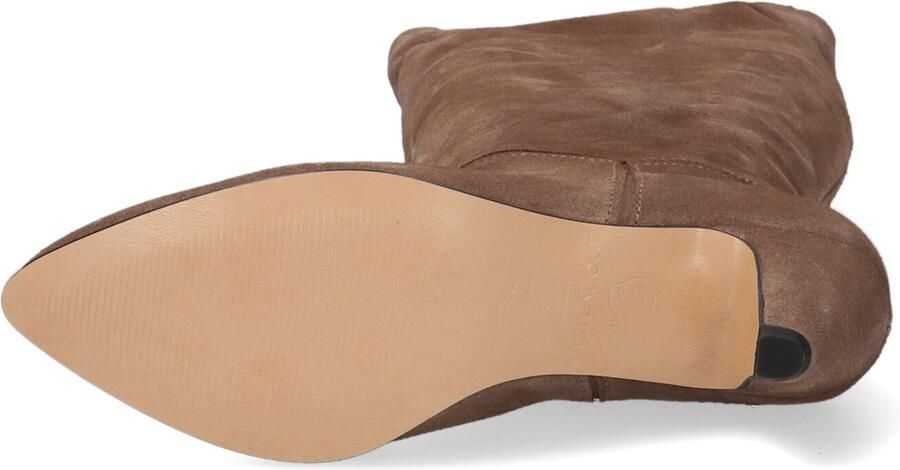 ANONYMOUS COPENHAGEN Hoge Laarzen Dames Jasmina 50 Stiletto Maat: 39 Materiaal: Suède Kleur: Taupe