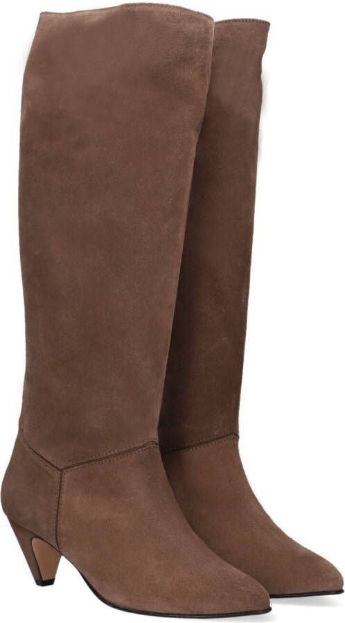 ANONYMOUS COPENHAGEN Hoge Laarzen Dames Jasmina 50 Stiletto Maat: 40 Materiaal: Suède Kleur: Taupe