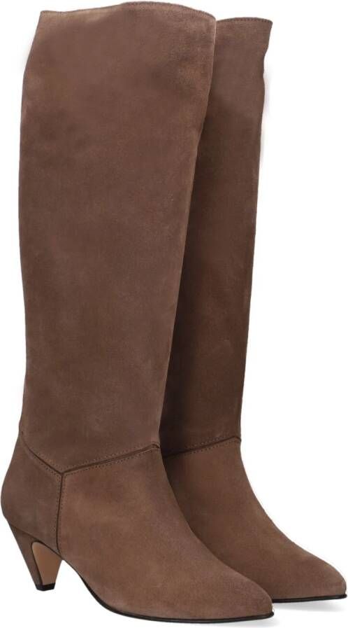 ANONYMOUS COPENHAGEN Hoge Laarzen Dames Jasmina 50 Stiletto Maat: 40 Materiaal: Suède Kleur: Taupe