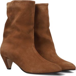 Anonymous Copenhagen Cognac Enkellaarsjes Vully 50 Stiletto