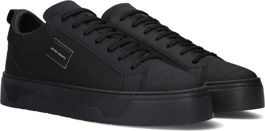 Antony Morato Sneakers van leer met labelpatch model 'METAL BOLD ANIMAL'