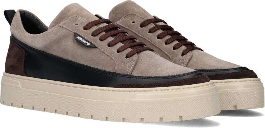 Antony Morato Flint Sneakers in suede met lederen details bruin Beige Heren