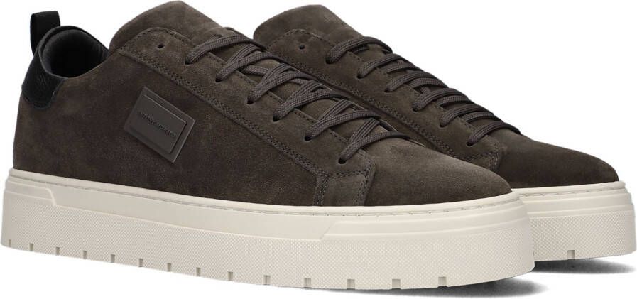 Antony Morato Leren sneakers met labelapplicatie model 'METAL HENLEY'