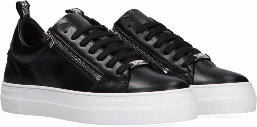Antony Morato Mmfw01370 Lage sneakers Leren Sneaker Heren Zwart - Schoenen .nl