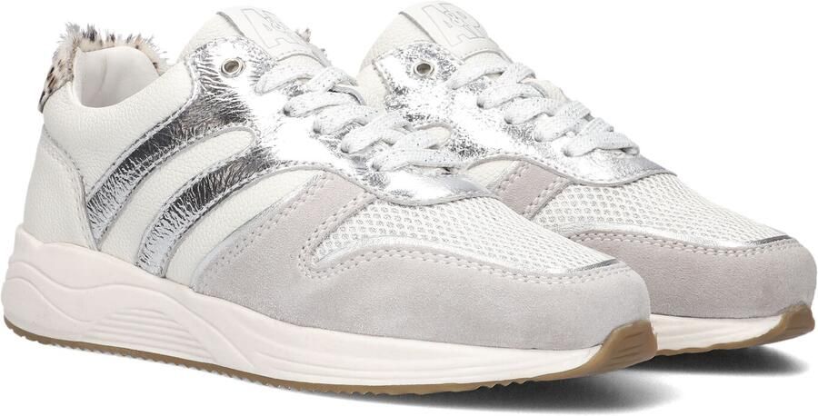 Apples & Pears 12091 Lage sneakers Leren Sneaker Meisjes Zilver