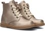 Apples & Pears B0010526 Veterboots Laarzen Met Veters Meisjes Goud - Thumbnail 1