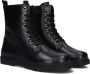 Apples & Pears B009048 Veterboots Laarzen Met Veters Meisjes Zwart - Thumbnail 1