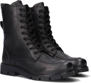Apples & Pears B0010806 Veterboots Laarzen Met Veters Meisjes Zwart