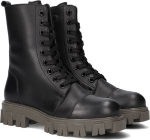 Apples & Pears B0011042 Veterboots Laarzen Met Veters Meisjes Zwart