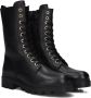 Apples & Pears B0011798 Veterboots Laarzen Met Veters Meisjes Zwart - Thumbnail 1