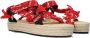 ARIZONA LOVE Dames Trekky Raffia Maat: 37 Materiaal: Textiel Kleur: Rood - Thumbnail 1