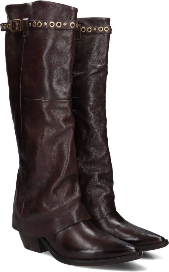 A.s.98 B84301 Laarzen Leer Dames Bruin