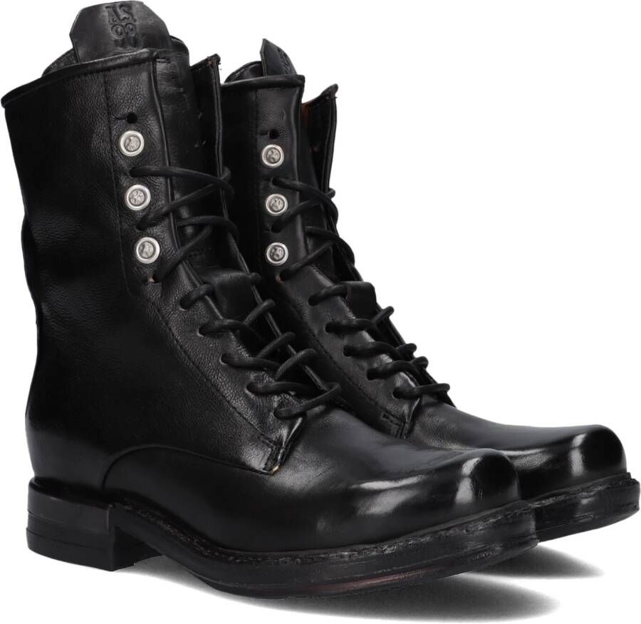 A.S.98 Veterboots Dames B80215 Maat: 39 Materiaal: Leer Kleur: Zwart