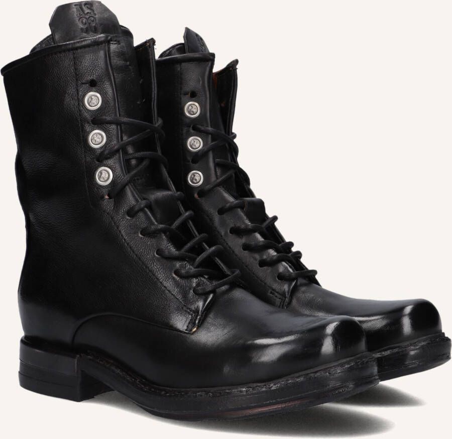 A.S.98 Veterboots Dames B80215 Maat: 39 Materiaal: Leer Kleur: Zwart