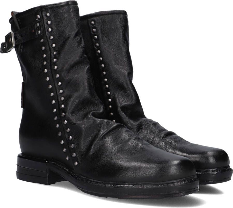A.s.98 B80243 Enkellaarsjes Enkelboots met rits Dames Zwart