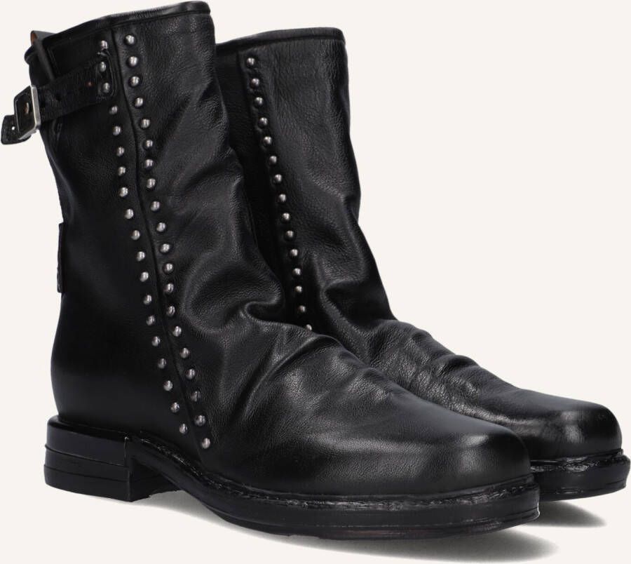 A.s.98 B80243 Enkellaarsjes Enkelboots met rits Dames Zwart