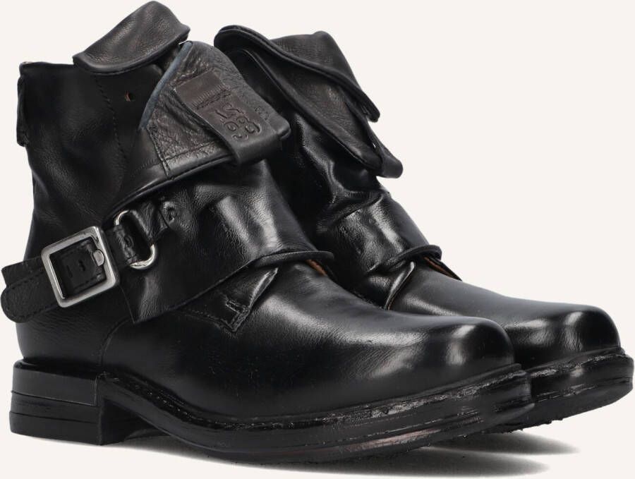 A.S.98 Enkellaarsjes Dames B80244 Maat: 39 Materiaal: Leer Kleur: Zwart