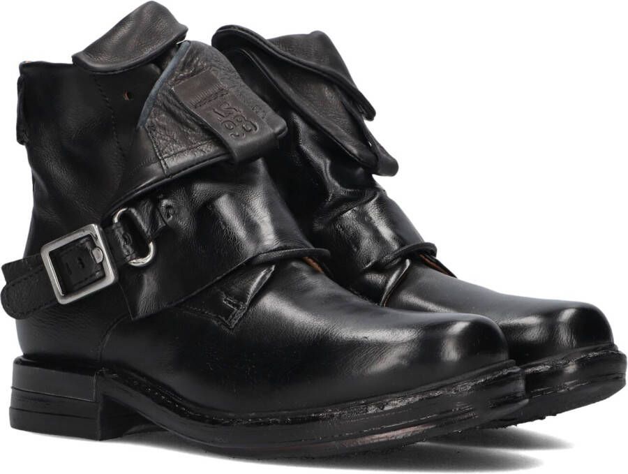 A.S.98 Enkellaarsjes Dames B80244 Maat: 39 Materiaal: Leer Kleur: Zwart