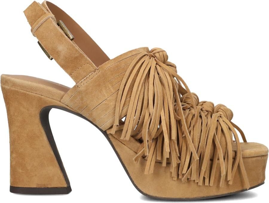 ASH Sandalen met Hak Dames Oprah Maat: 41 Materiaal: Suède Kleur: Camel - Foto 3