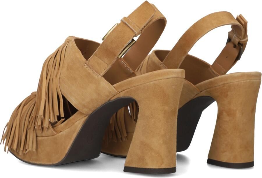 ASH Sandalen met Hak Dames Oprah Maat: 41 Materiaal: Suède Kleur: Camel - Foto 4